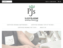 Tablet Screenshot of pjssleep.com